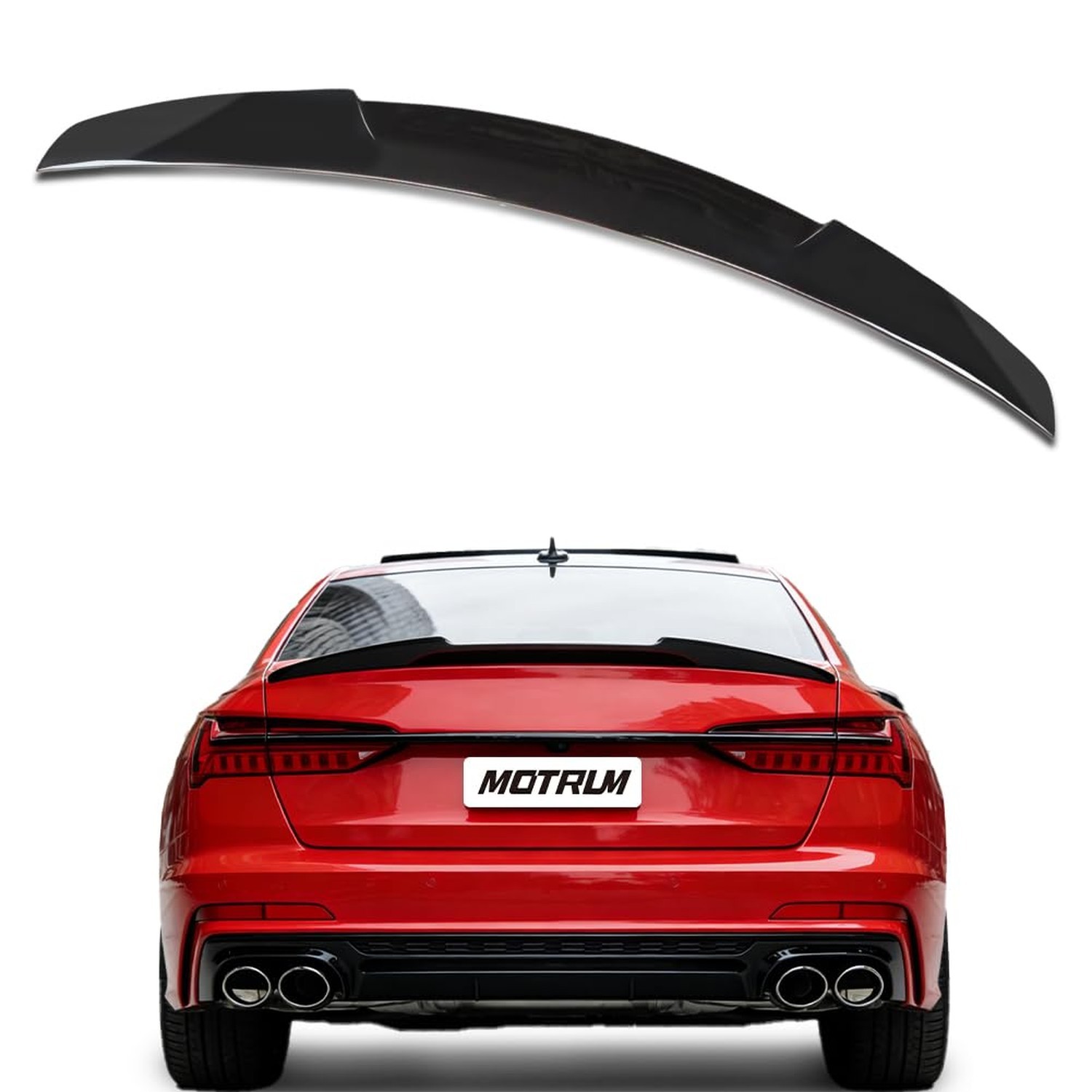 ABS Rear Spoiler Wing Compatible with Au-di A6 S6 C8 Sedan 2019 2020 2021 202...