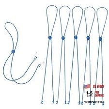 Anti-Lost Soft Silicone Strap Lanyard Rope for Wireless Earbuds Blue Pack