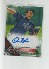 2016 TOPPS CHROME ROOKIE AUTOGRAPHS GREEN REFRACTORS #RAAB AARON BLAIR  09/99