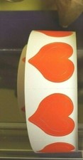 30~ 3 WAY HEART TANNING BODY STICKERS  RED 