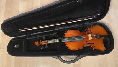 SUZUKI Vintage No. 220 size 3/4 Violin Anno 1976 JAPAN with GLASSER Bow - image 1 of 4