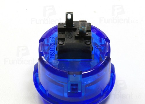 SEIMITSU Original PS-14-K Blue Translucent Push Button JAMMA guitar killswitch - Picture 5 of 10