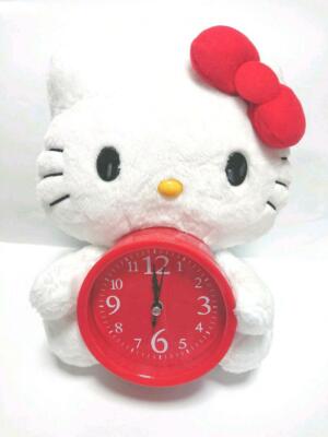 RARE Sanrio Hello Kitty 45th Anniversary Premium Alarm Clock Plush
