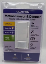 Lutron MSCL-OP153MH-WH White 120V Motion Light Sensor and Digital Dimmer NEW