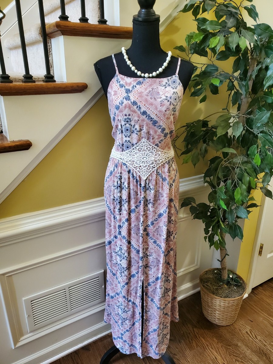 Xhilaration Vintage Floral Dress Lace Waist- Size XXL | eBay Xhilaration Vintage Floral Dress Lace Waist- Size XXL | eBay