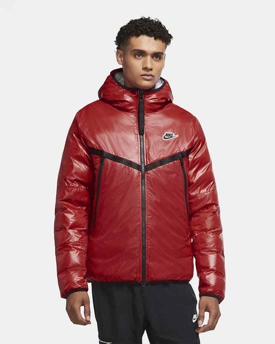Nike NSW Synthetic-Fill Jacket CZ1508 657 Red/Black-White New Men's Size XS - Picture 2 of 9