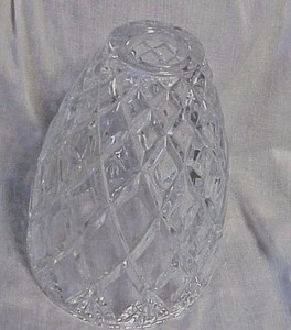 Diamond Cut Clear Glass Lamp Ceiling Fan Light Shade Ebay