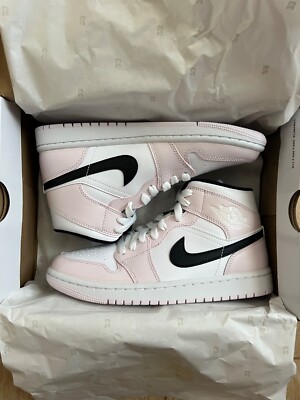 Size 7W - Air Jordan 1 Mid Barely Rose Women's (New + Quick Shipping)