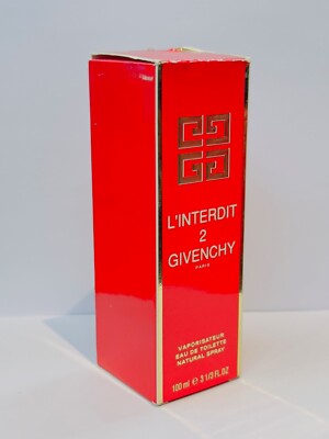 Givenchy L'Interdit 2 EDT Spray 3.3 FL. OZ. NWB. Vintage.