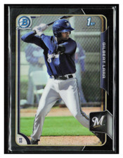 2015 Bowman Chrome Prospects Asia Black Ref #BCP121 Gilbert Lara