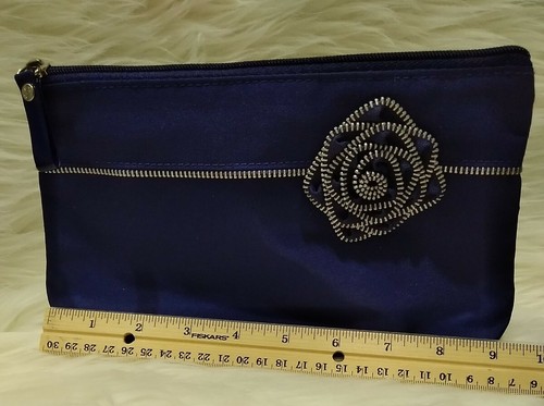 Lancome Silver & Purple Envelope Makeup Bag - Picture 4 of 5