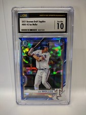⚾Graded GEM 2021 Bowman Chrome Sapphire Ian Moller Rc BDC-42 CSG 10 Draft Rookie