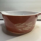 Vintage PYREX - 475 B - 18 Wheat Autumn Harvest 2-1/2 QT Casserole Dish