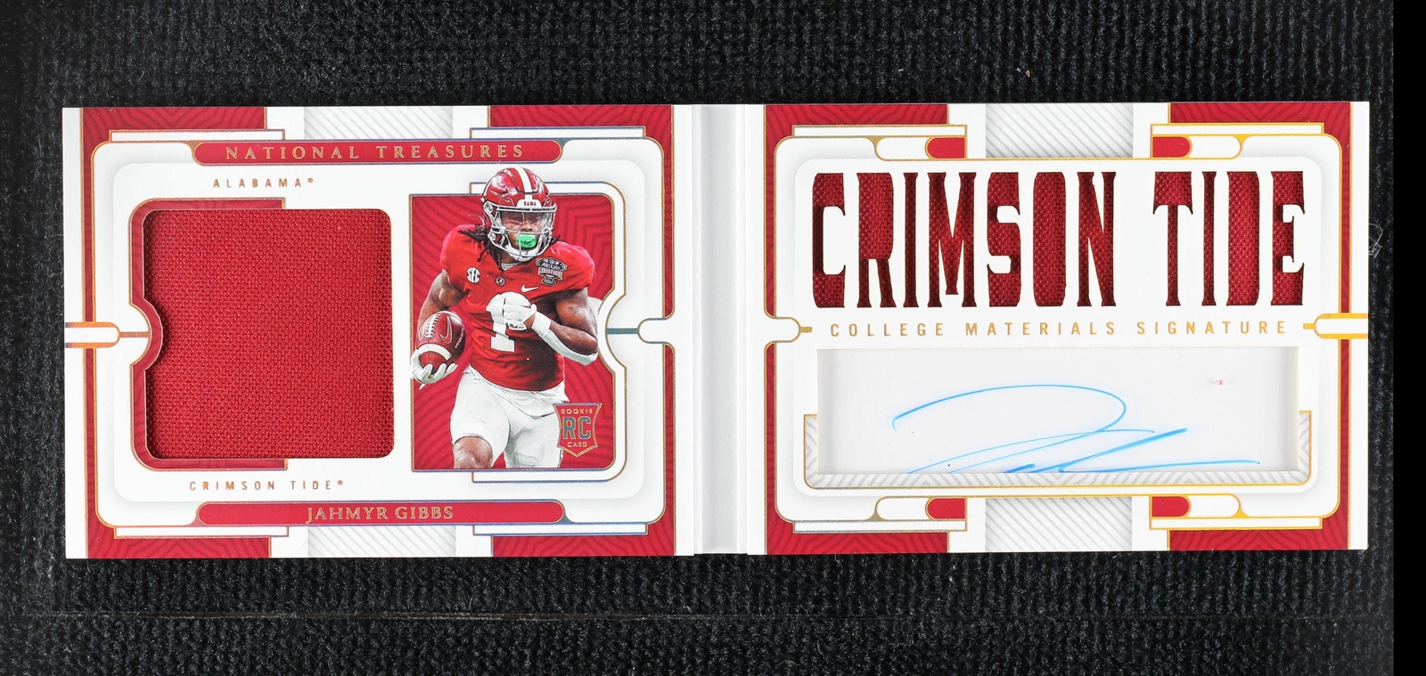 Panini National Treasures Collegiate Jahmyr Gibbs #CMSB-JAG