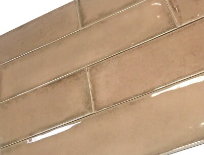 3x12 Palermo Cafe Latte Glazed Ceramic Tile Backsplash Decor Wall Bath 