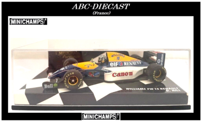 Miniature F1 Minichamps 1/43 Williams-Renault FW15 - Damon Hill GP 1993 - N°930001