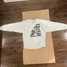 Vintage 90s Irish Sweatshirt Crewneck USA Made L Read