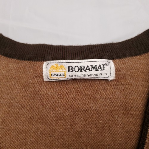 Boramai Sportbekleidung Damen Größe Large V-Ausschnitt braun Langarmpullover Pullover - Bild 3 von 10