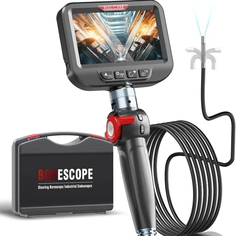 Ralcam6.2mm Articulating Borescope 4-Way360/720 Industrial Endoscope Camera IP67 - image 2 of 4