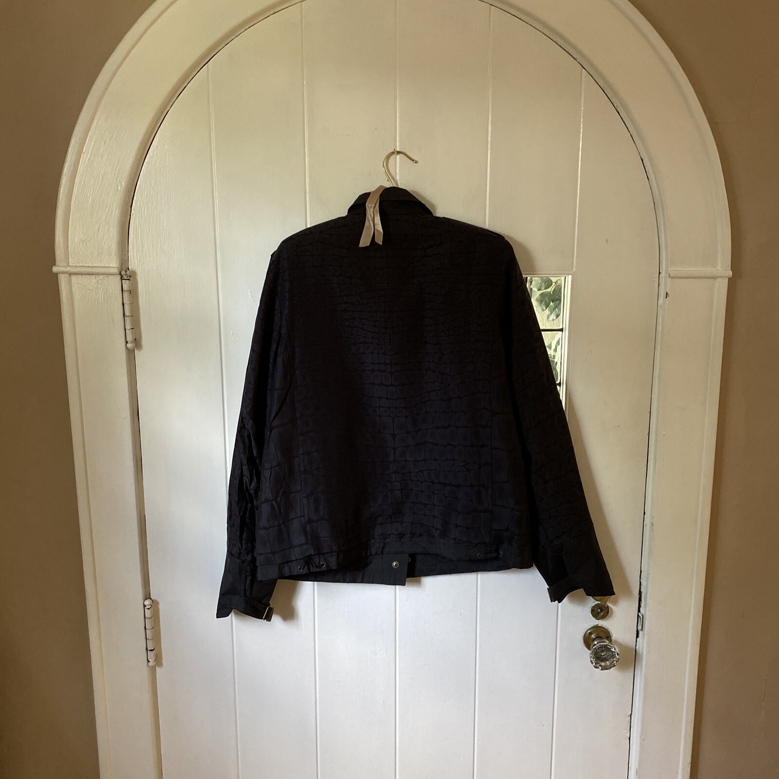 (1) Frangivento miscela seta miscela seta alla moda nero designer YSL Yves Saint Laurent