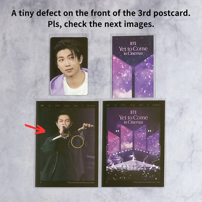 BTS Yet to Come in cinemas 1st Week Photo Card & 2nd Week Postcard