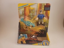 Imaginext Jurassic World Camp Cretaceous Ankylosaurus 'Bumpy' And Ben Figure New