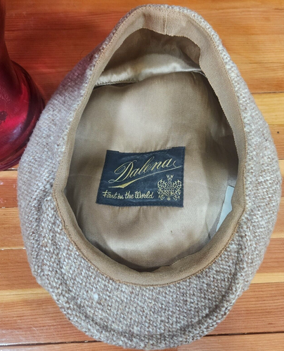 1970's Dalena Tweed Newsboy Cabbie Cap 22" "First in the World" voce Dog 65 05 - Picture 6 of 10