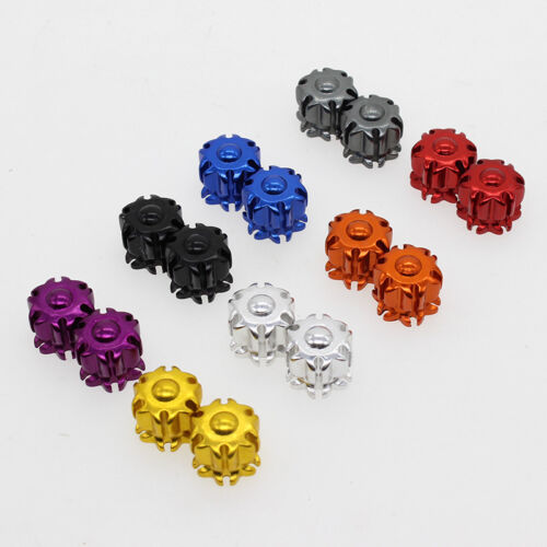 CNC Universal Motor Wheel Tyre Tire Valve Stem Air Dust Cover Caps 2/4/6/8 pcs - Picture 2 of 15