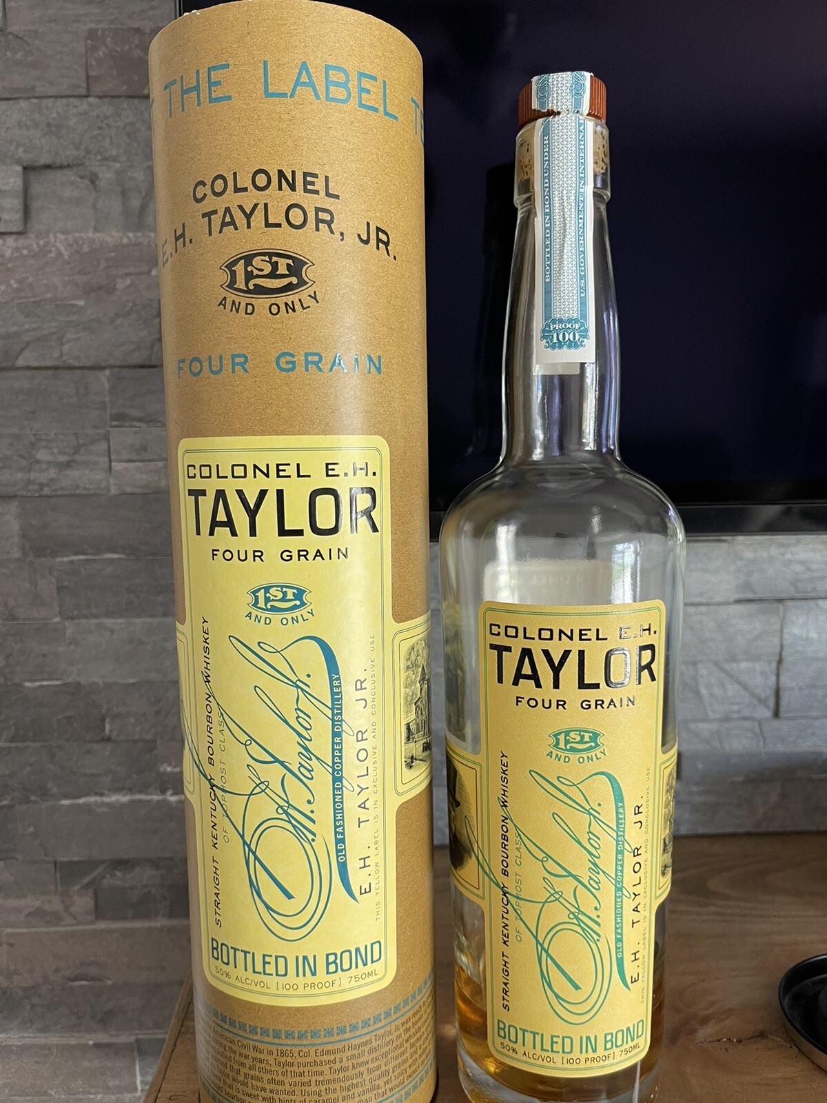 EH Taylor Four Grain Bourbon Empty Bottle eBay