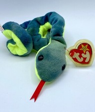 -E TY BEANIE BABY BABIES WITH TAG ANIMAL SNAKE HISSY 1997