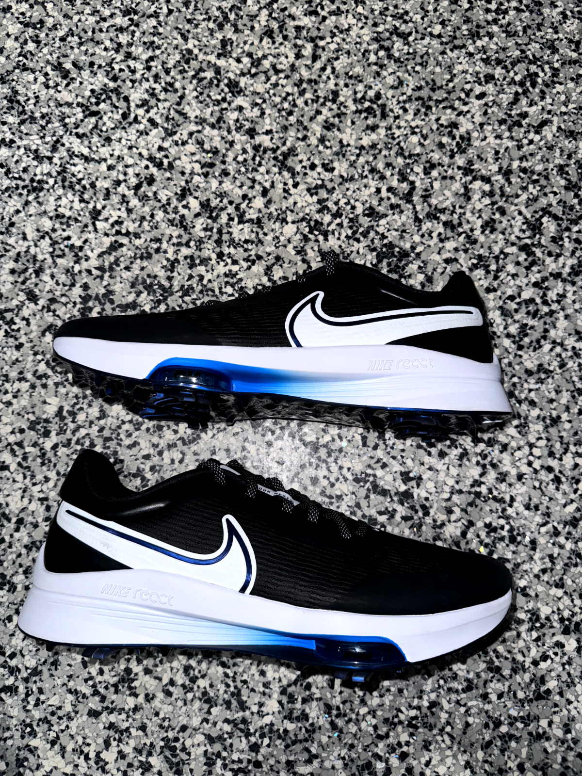 Nike Air Zoom Infinity Tour NEXT% Golf Shoes Black/Blue DC5221-014 Men’s Sz 14