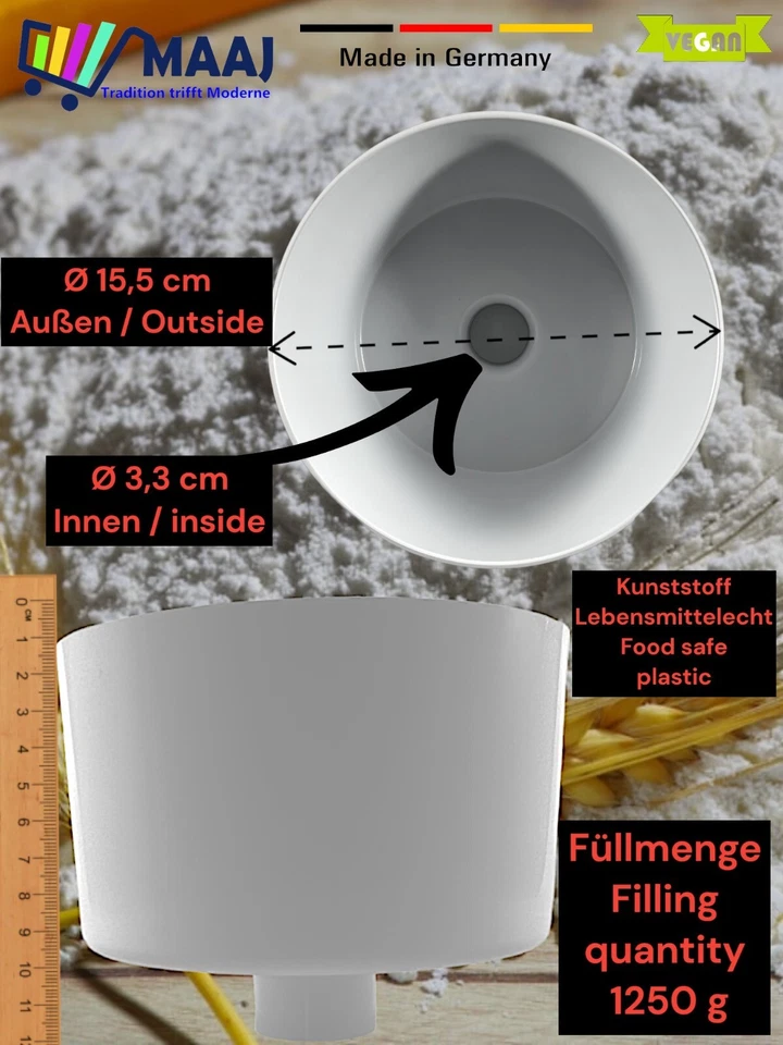 GETREIDEMÜHLE VORSATZ KORNMÜHLE FÜR ANKARSRUM MASCHINE GRAIN MILL ATTACHMENT SET - Bild 4 von 4