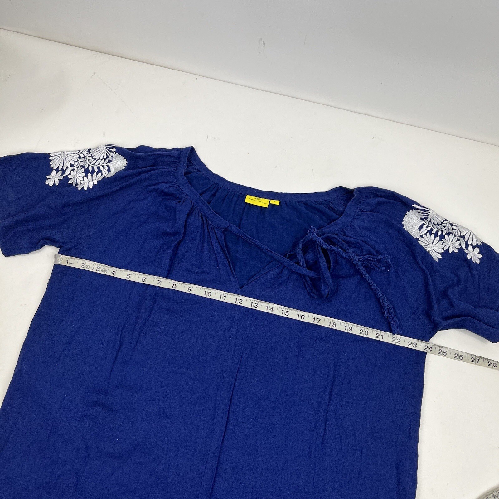 Roberta Roller Rabbit Blue Tunic Pullover Top Siz… - image 7