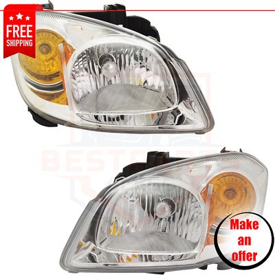 New Headlights set of 2 halogen left right for 2005-2008 Chevrolet Cobalt LS, LT