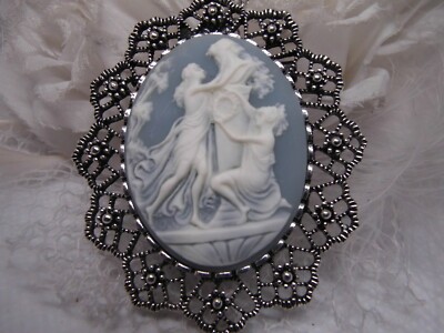 ROMAN MYTHOLOGY Victorian Greek God Goddess Brooch Pendant Necklace Grecian