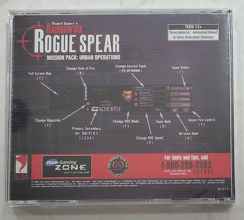 Tom Clancy's Rainbow Six Rogue Spear Mission Pack: Urban Operations (PC, 2000) - Imagen 2 de 5