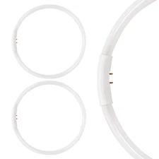 2 Pack FC22T5/865 FC9T5/865 9-inch Fluorescent Circline 22W 4-Pin G10q Daylight