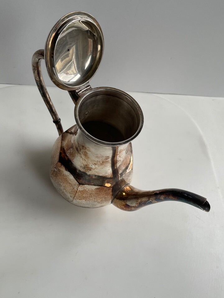 JAPAN WWII ERA CPO 999 PURE SILVER COFFEE POT, OCCUPIED JAPAN WWII ERA CPO 999 PURE SILVER COFFEE POT, OCCUPIED