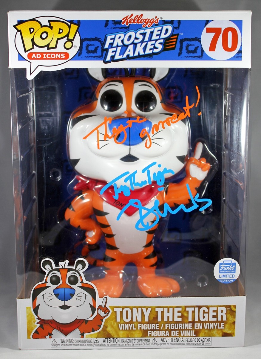 TONY DANIELS SIGNED TONY THE TIGER JUMBO 10