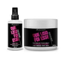 Que Liso Foi Esse Softness Smothness Treatment Kit 2 Products - All Nature