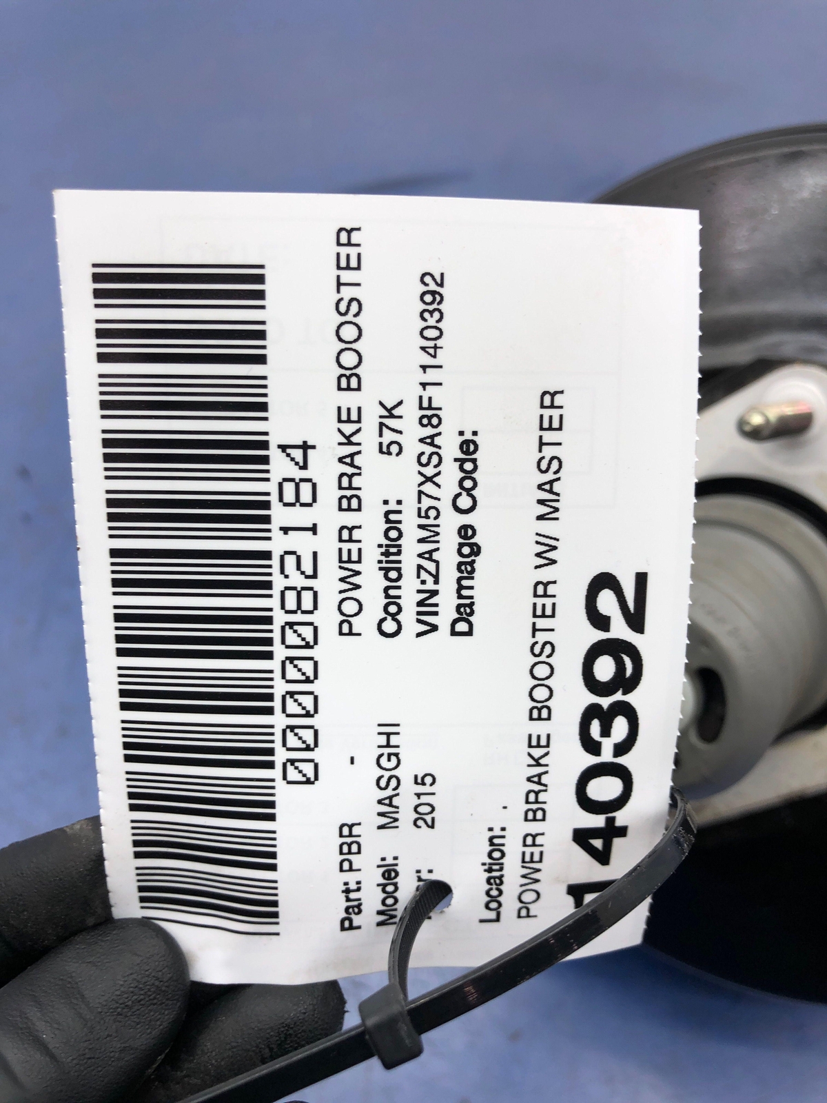 2014-2016 MASERATI GHIBLI M157 OEM POWER BRAKE BOOSTER W/ MASTER CYLINDER *57K*