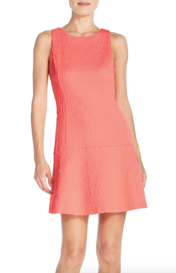 Lilly Pulitzer L29213 Womens Pink Drop Waist Kent Sleeveless Dress Size XL  | eBay