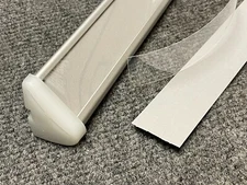 Vidmar Paper and Clear Plastic Cover Drawer Label Edge Backing Stanley GREY