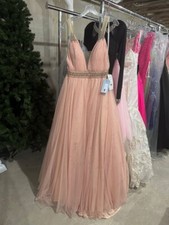 Alisha Hill 80108 Blush Rose Gold Pageant Prom Ball Gown Dress sz 10 SALE!