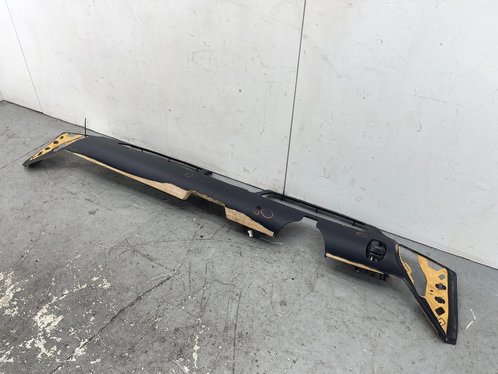 2020-2023 MCLAREN GT FRONT LOWER DASHBOARD TRIM PANEL COVER BLACK LEATHER OEM