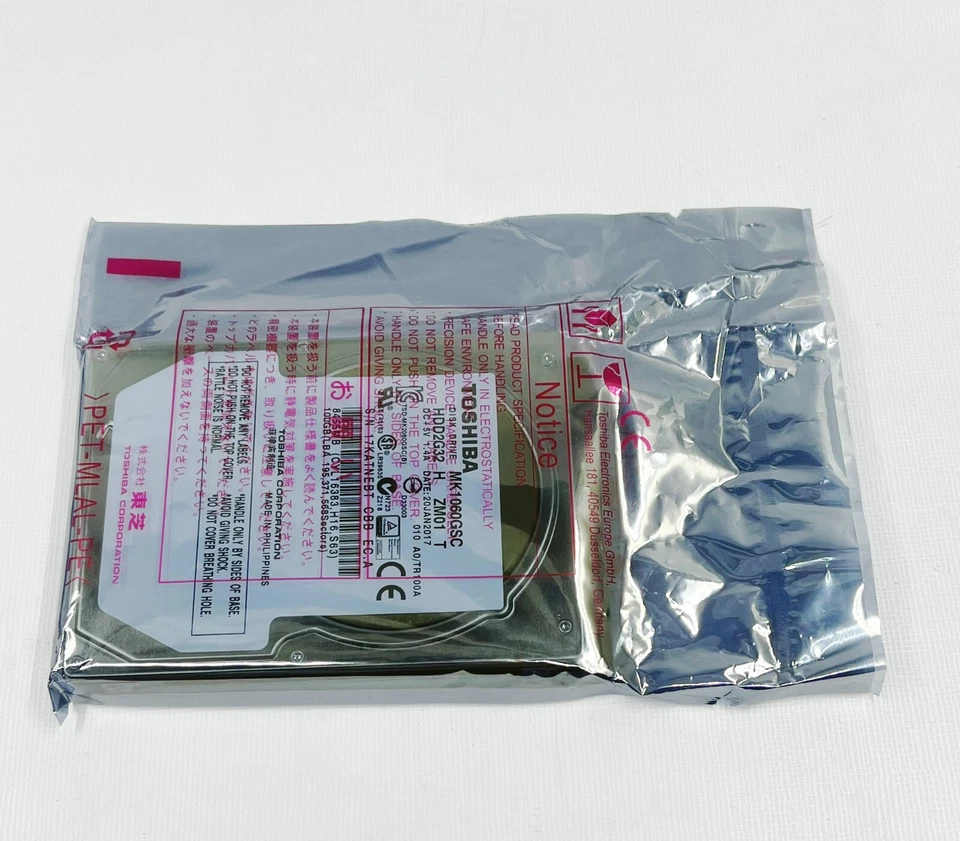 NEW! Toshiba 100GB 4200RPM 2.5" MK1060GSC Autonavigation / Industriecomputer HDD - Image 3 of 4