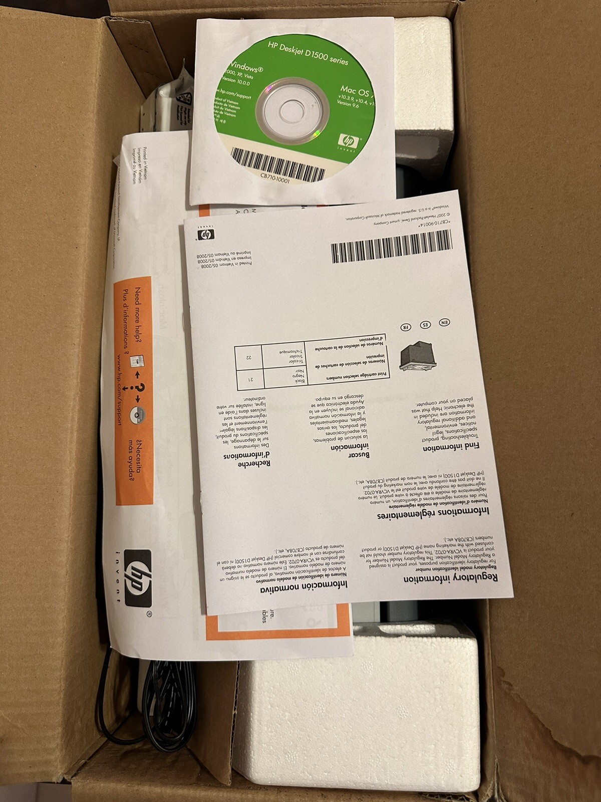 New HP Deskjet D1520 Injet Printer eBay