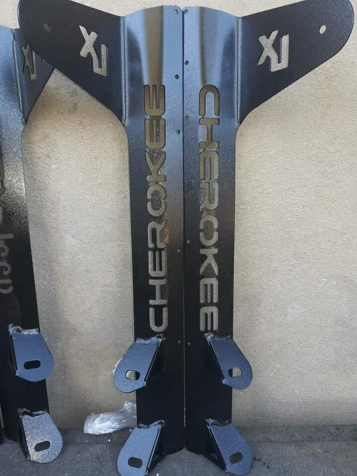 Windshield Pillar Mount Brackets LED Light Bar FITS Jeep Cherokee XJ Comanche MJ - Image 4 of 4