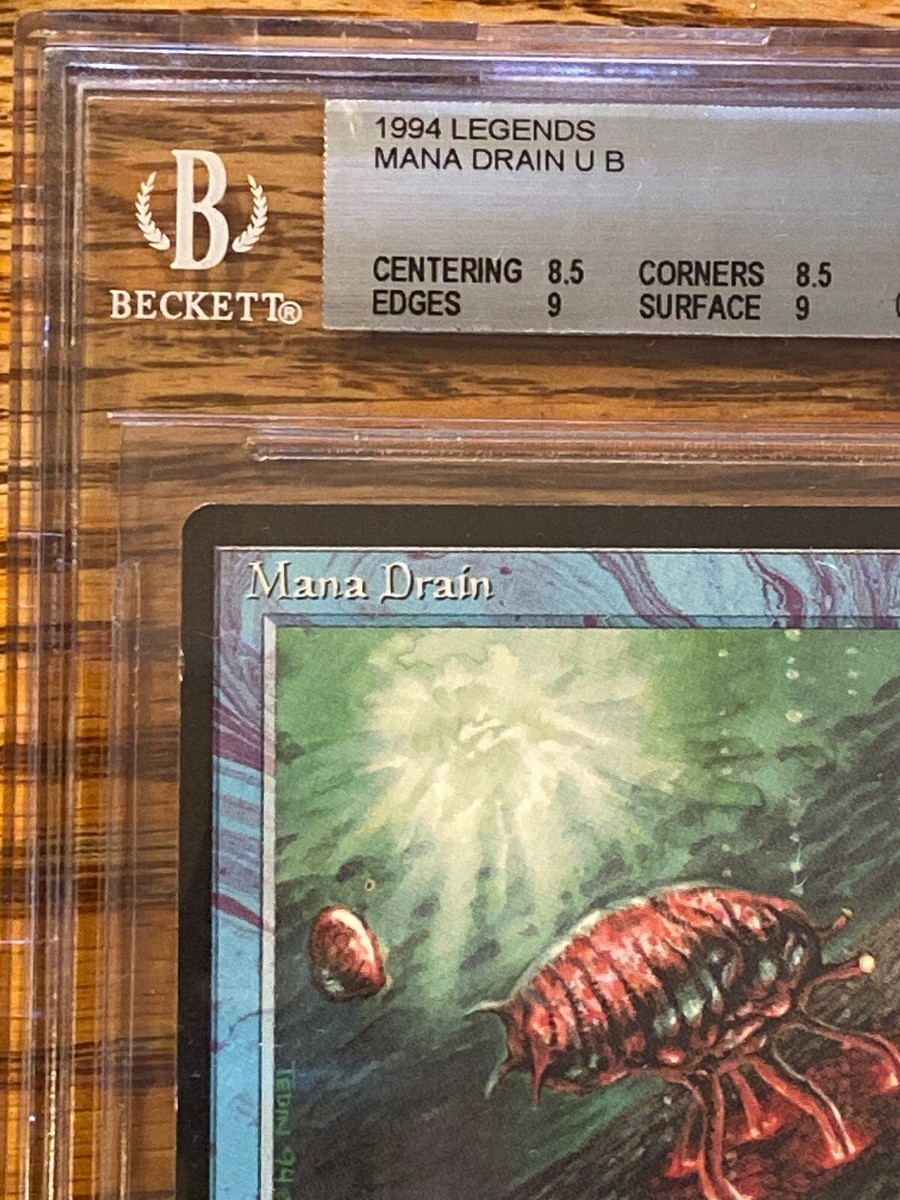 Mana Drain Legends MTG BGS Grade 8.5/9/8.5/9 NM/MT+ (RMA) 4RCards