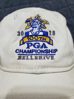 100th PGA Championship Hat Adult White Adjustable 2018